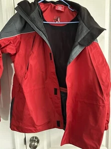 Giacca cappotto invernale uomo Marlboro vintage med rosso con cappuccio foderato resistente alle intemperie sci - Foto 1 di 19