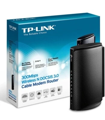 TP-Link TC-W7960 300Mbps Wireless Modem Router - Black Xfinity Time Warner - Image 1 of 4