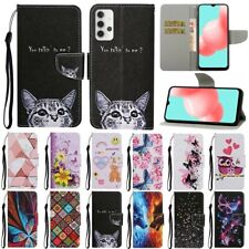 For Samsung S20 FE A12 A32 A42 A52 Case Painted Wallet Flip Leather Stand Cover