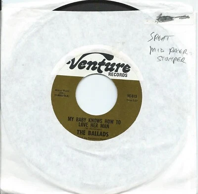 Ballads (The):My baby knows how to love her man/God bless our love:US Venture Foto 1 de 2