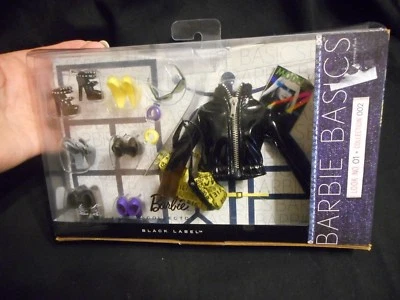 Barbie Doll Black Label Look 01 Collection 02 Black Patent Jacket & Accessories - Image 1 of 4