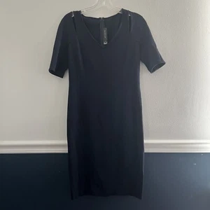 Fodero maglia St. John Collection Milano blu navy taglia 4 spalla fredda lana - Foto 1 di 6