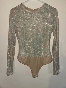 Sequin Keyhole Bodysuit- Medium - Picture 1 of 2