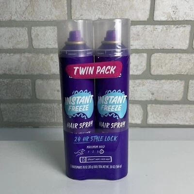 Spray para el cabello Aussie Instant Freeze latas de aerosol de 10 oz paquete de 2 sujeción máxima Foto 1 de 4