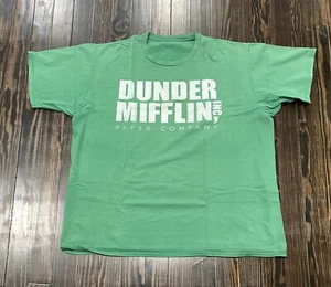 Office Space Dunder Miffin Paper Company Grafik T-Shirt Herren XL Grün Baumwolle - Bild 1 von 3