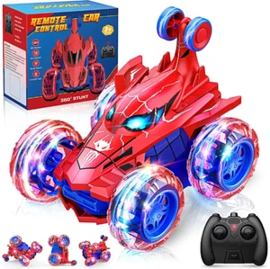 Spiderman RC Stunt Car Remote Control Cars Toys for Boys Girls Birthday Gifts - Picture 1 of 28