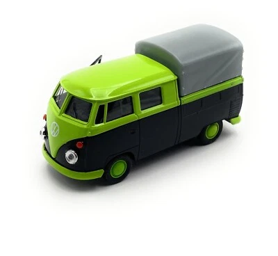 Modellino Volkswagen T1 Pick Up Bus 1:34-39 Neon Nero Miniatura Veicolo - Immagine 1 di 4
