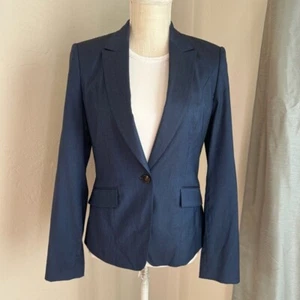 Blazer business Hugo Boss donna blu navy con un bottone taglia 4 - Foto 1 di 14