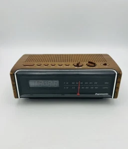 Sveglia Vintage Panasonic Radio RC-75 Testata Funziona - Grana Legno Retro - Foto 1 di 9