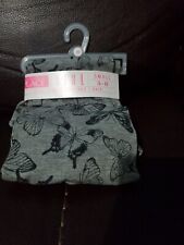 Childrens Place Tights Girls Size 5-6 gray with black butterflies T-52
