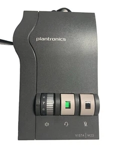 Amplificador de auriculares procesador de audio universal Plantronics Vista M22 probado funcionando - Imagen 1 de 2