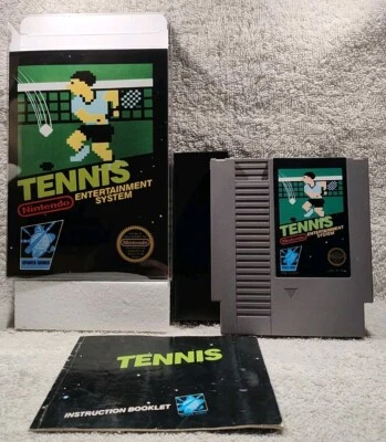 Tennis - (NES, 1985) *VGC w/ Manual + Case Protector* Cleaned & Tested* READ! - Image 1 of 4