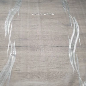 Voile Scherli für Store/Vorhang fein weiß Gardinenstoff Welle Meterware NEU - Bild 1 von 4