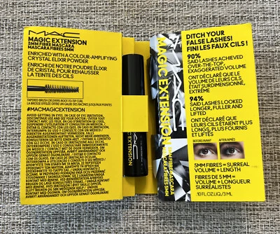 MAC MAGIC EXTENSION Mascara-Surreal Volume and Length TRAVEL Size Black New #A7 - Image 1 of 3