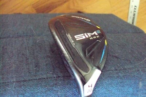 Lefty Taylormade Sim2 Max 4 hybrid 22 deg Nemesys 90 five Pured x-stiff 40" - Picture 1 of 4