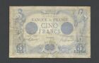 FRANCE 5 francs 1916 Krause 70 VG+ billets de banque