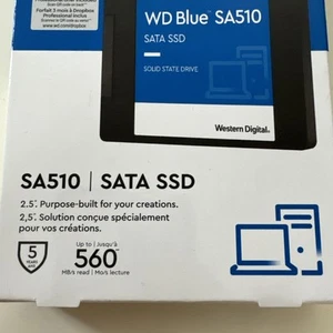 Neue Western Digital 4TB WD Blue SA510 SATA Interne SSD WDS400T3B0A-00C7K0 Siegel - Bild 1 von 5