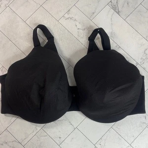 NWOT Cacique Lane Bryant Womans Bra Black Full Coverage UNDERWIRE 42DD - Picture 1 of 10