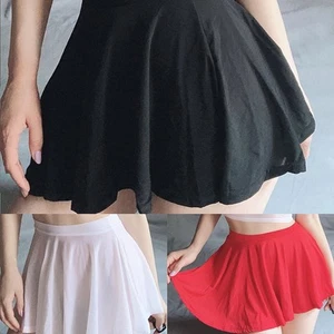 Damen High Waist Skater Rock Plissee Mini Kurz Rock für Tanz Aline Style - Bild 1 von 14