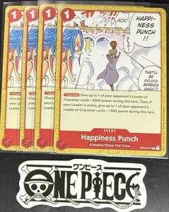 4x One Piece OP04-017 C Happiness Punch - English - Regular - Play Set - NM/M - Picture 1 of 1