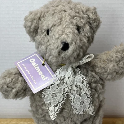 Винтажный плюшевый медведь OATMEALJr 1985 9 дюймов North American Bear Co. с биркой - Изображение 1 из 4