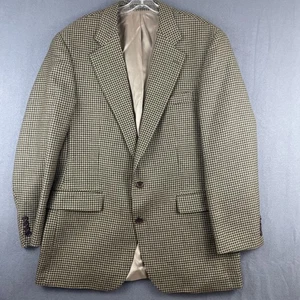 Blazer cappotto sportivo vintage Chaps Ralph Lauren uomo 44T lana pied de poule Canada - Foto 1 di 8