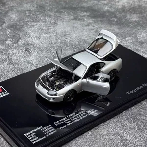 LCD 1:43 Toyota Supra A80 Alloy Fully Open Diecast Model Collectible Gift Silver - Picture 1 of 9