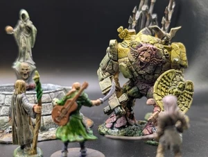 Well painted huge Tombstone Golem/Cemetery Spirit dnd fantasy miniature - Picture 1 of 5