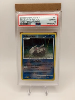 2008 Pokemon D & P Relicanth Reverse Foil #51 Great Encounters PSA 10 Gem Mint - Image 1 of 3