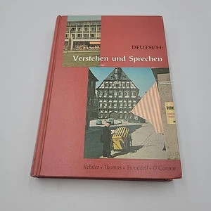 Deutsch Verstehen und Sprechen Hardcover Text Book 1968 Holt German 1st Edition - Foto 1 di 6