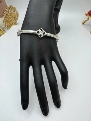 Brazalete Brazalete Placa Plata Brighton Toledo con Cristales Transparentes Fina Calidad Foto 1 de 4
