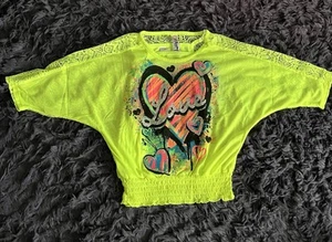 NUOVA CANOTTA E SOVRACAMICIA BAMBINA 'BEAUTEES' LIME TAGLIA SMALL (7/8) - Foto 1 di 6