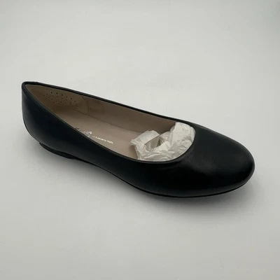 Vestido cómodo con encaje para mujer SAS sin cordones de cuero plano de ballet, negro, talla 8 WW Foto 1 de 4