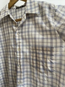 TRUE VINTAGE LUVISCA 60s/70s CHORE SHIRT TOP RETRO ROCKABILLY BOWLING SKA MOD L - Picture 1 of 9