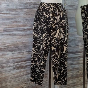 Gap Track Pant Print Black Floral size Large - Picture 1 of 11