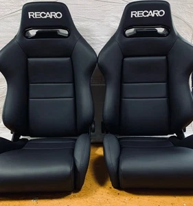 【Good condition】RECARO SR-2 2seats repaired seats Faux lether - Foto 1 di 9