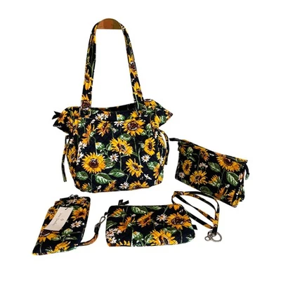 Vera Bradley Womens Sunflower Bag 6 Piece Set NWT - Image 1 of 4