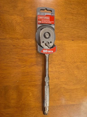 Craftsman CMMT82113 1/2" Dr Gunmetal Chrome 180 Tooth Quick Release Ratchet New - Image 1 of 4