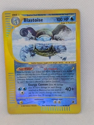 Blastoise 004/165 Expedition Base Set Reverse Holo Ultra Rare Pokemon TCG LP - Image 1 of 4