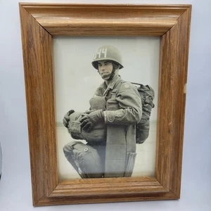 WWII Photo US Army 82nd Airborne Soldier in Full Jump Gear Color Portrait 7x5in - Picture 1 of 5