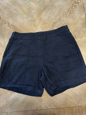"Nautica Azul Marino Pull No Shorts Cintura Elástica Grande 34"" Entrepierna 5"" tiro alto" Foto 1 de 4