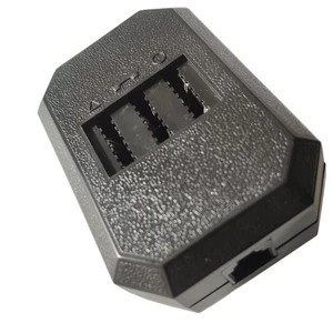 Telefon Adapter Tischsteckdose Österreich 3xTSS Buchse auf RJ11 in Farbe schwarz - Picture 1 of 1