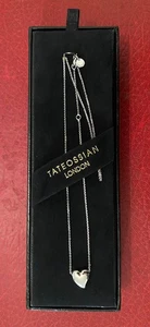 TATEOSSIAN LONDON STERLING SILVER NECKLACE - SILVER HEART - NEW IN BOX - Bild 1 von 4