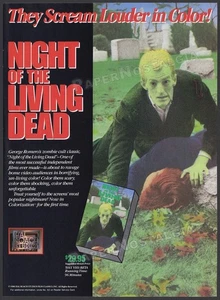 NACHT DER LEBENDEN TOTEN - Original 1986 Print AD / ADVERT _ George Romero - Bild 1 von 1