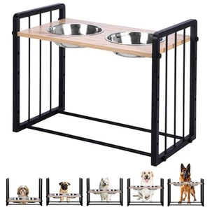 Belle Vous Hundenapf erhöht - 2 x Futternapf Hund mit Ständer - Verstellbare - Zdjęcie 1 z 7