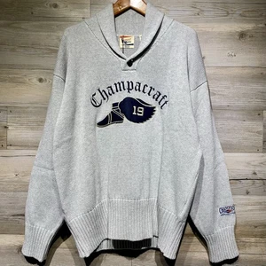 Champion Index + Archives Schalkragen Pullover XL grau bestickt limitiert Italy - Bild 1 von 10