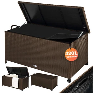 CASARIA® Gartenbox Auflagenbox Polyrattan 2 Rollen 2 Gasdruckfedern Garten Truhe - Bild 1 von 2
