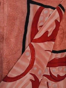 Pure Crepe Silk Saree 100% Silk Sari Indian Vintage Printed Fabric PCSS2386 - Picture 1 of 9