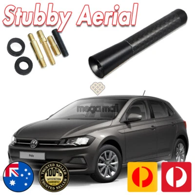Antenna / Aerial Stubby Bee Sting for Ford Volkswagen Polo Black Carbon 8 CM - Image 1 of 4