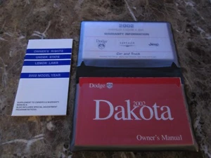 2002 DODGE DAKOTA OWNERS MANUAL WARRANTY INFORMATION & OWNERS LEMON LAWS RIGHTS - Bild 1 von 7